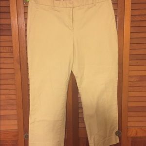 Gap tailored crop pant size 16R yellow